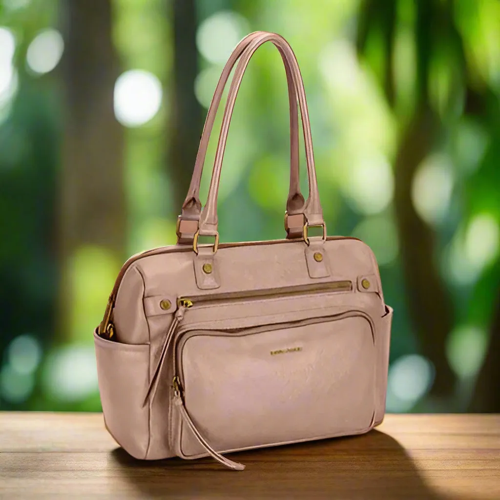 Diligence | David Jones Zipper Leather Handbag