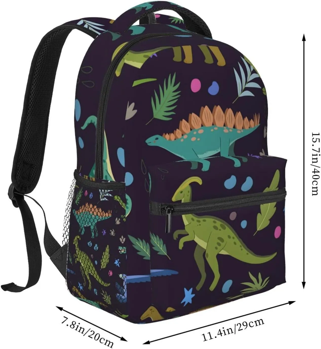 Dinosaur Travel Laptop Backpack for Women Lightweight College Backpack Adjustable Fits 15.6 Inch Laptop Bag Waterproof for Men, Gym