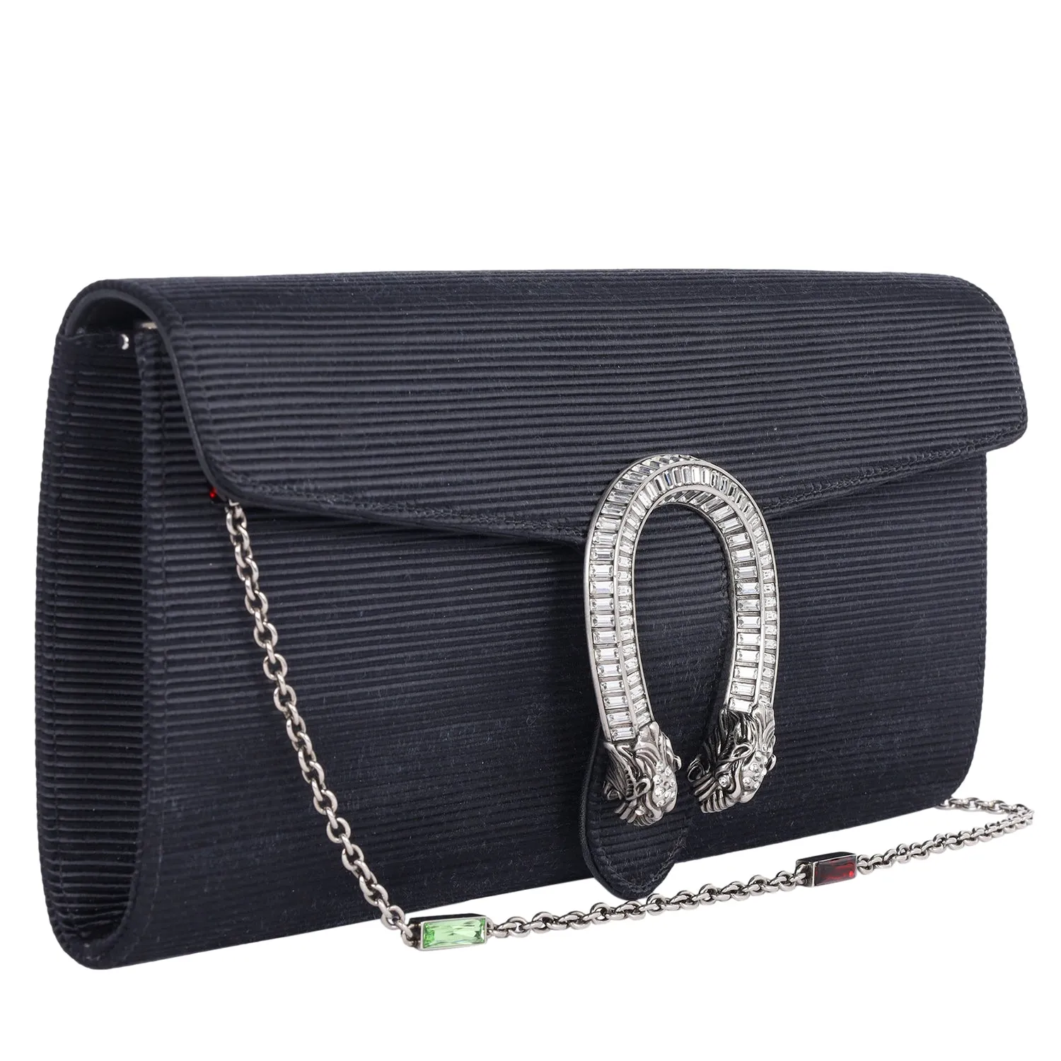 Dionysus Satin Clutch Bag