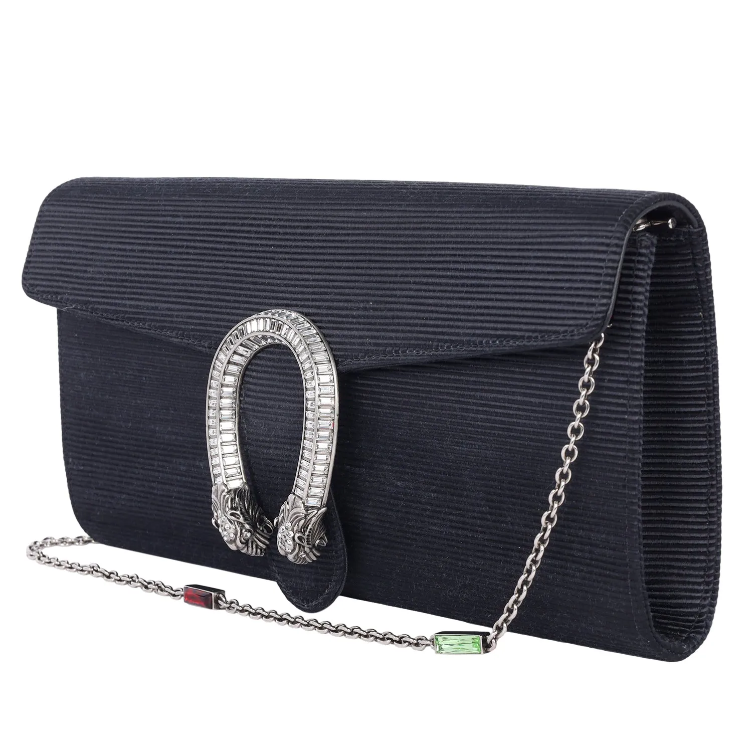 Dionysus Satin Clutch Bag