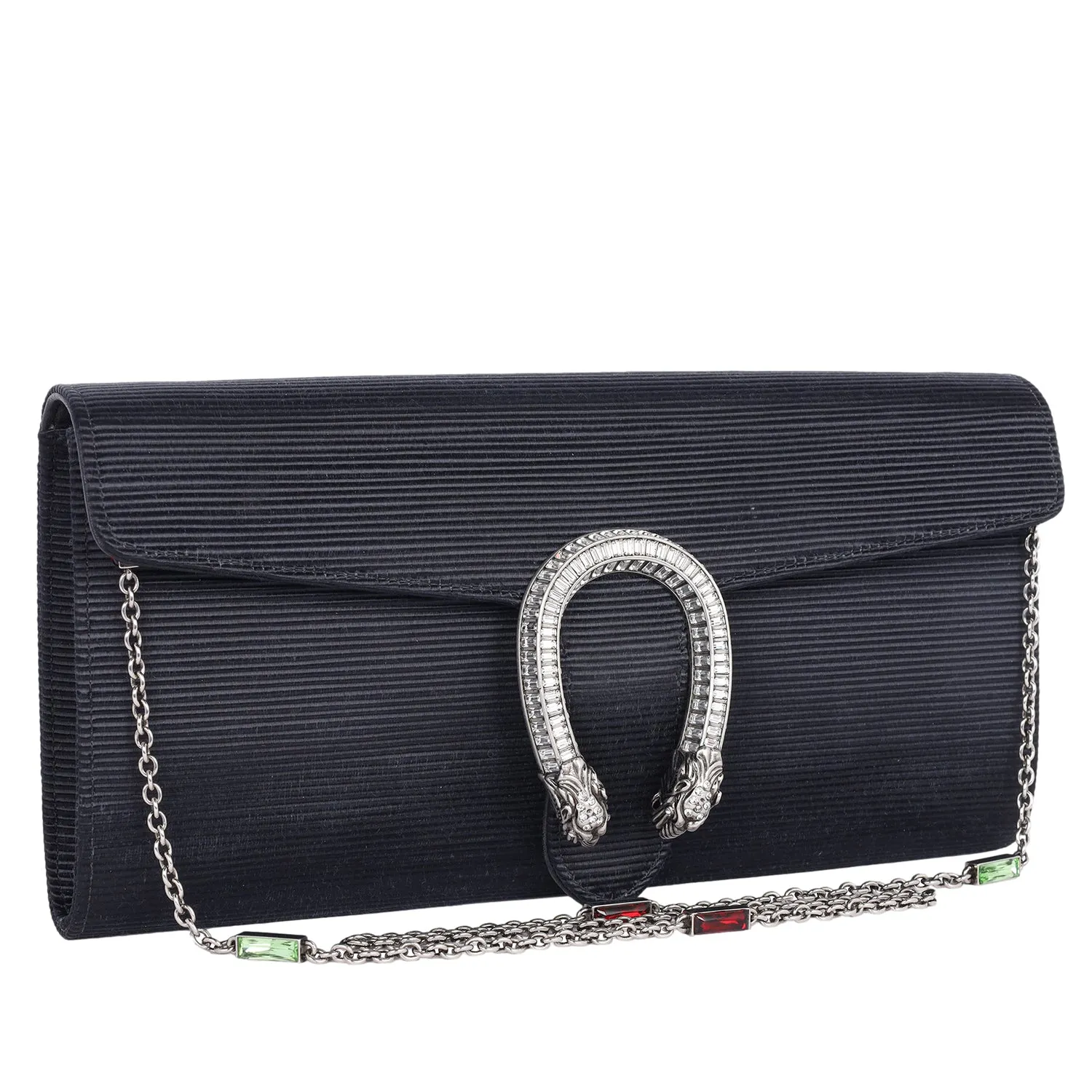 Dionysus Satin Clutch Bag