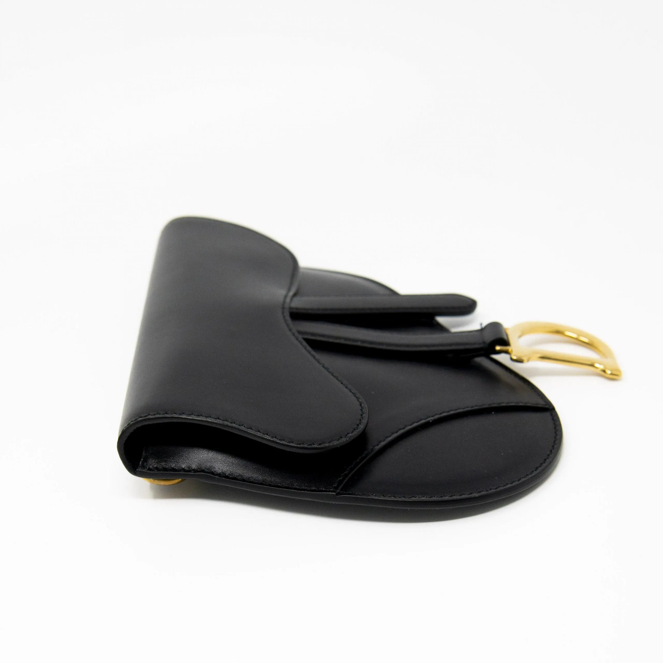 Dior Black Saddle Belt Pouch