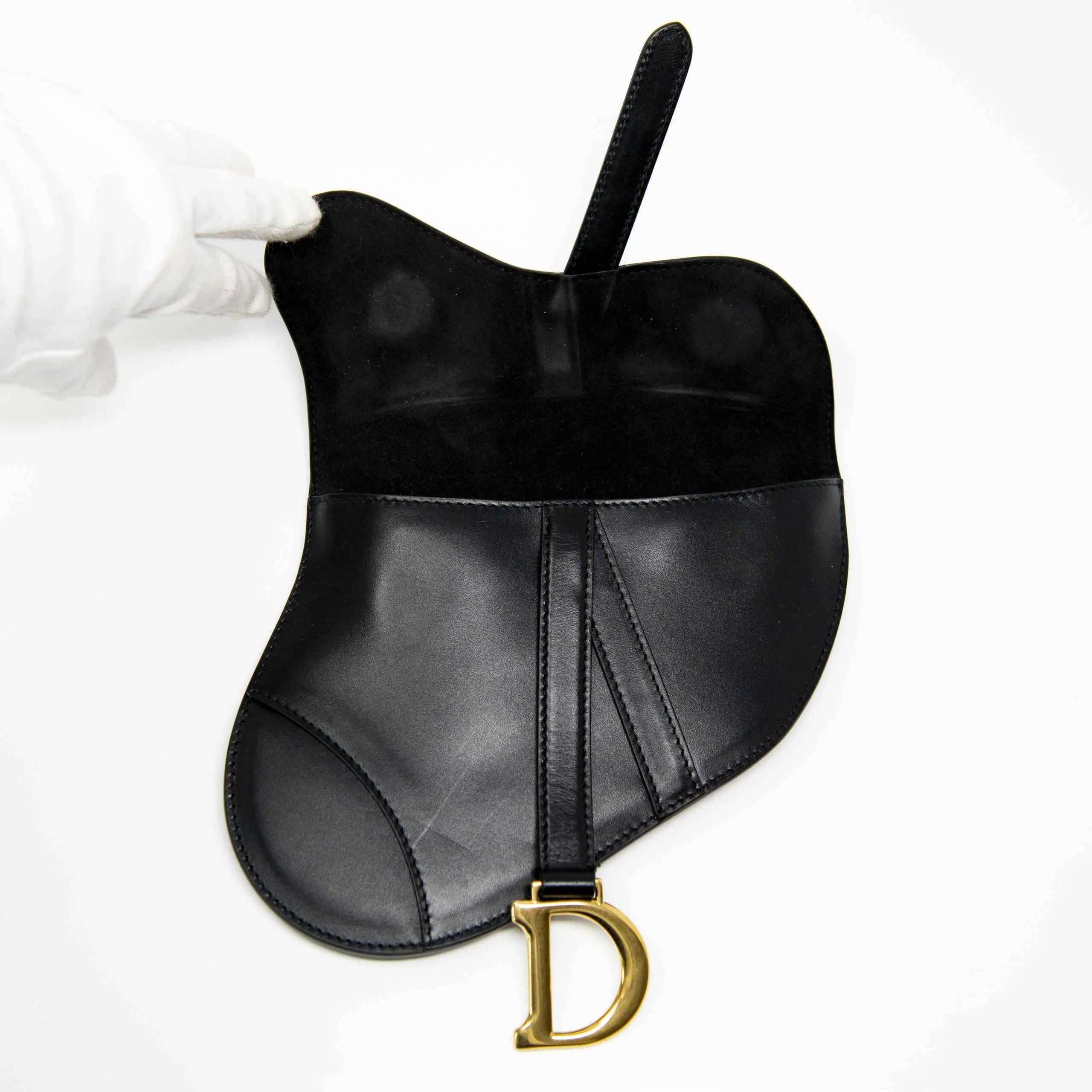 Dior Black Saddle Belt Pouch
