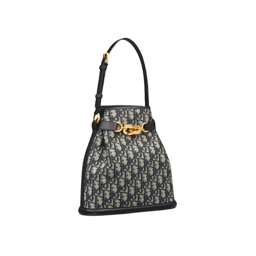 Dior C'est Large Bag Blue Dior Oblique Jacquard