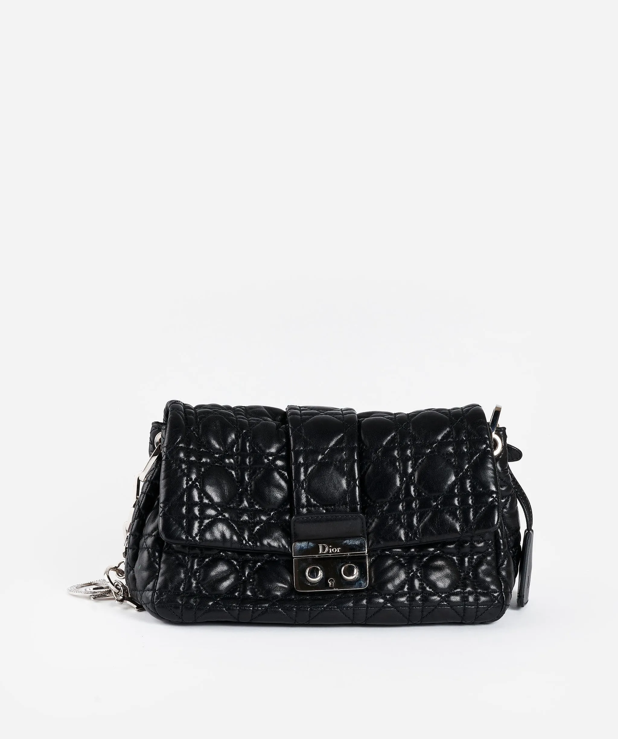 Dior Miss Dior Black Leather Bag PHW