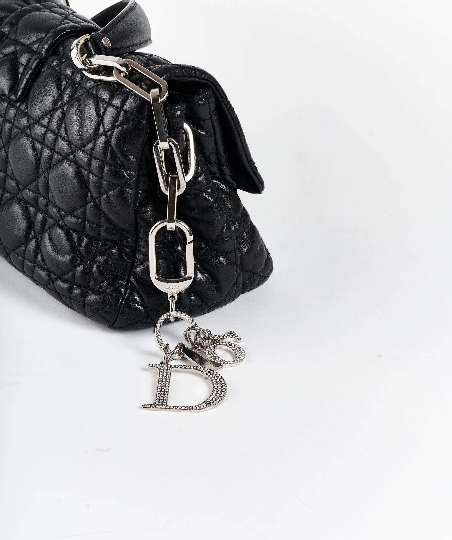 Dior Miss Dior Black Leather Bag PHW