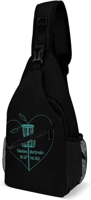 Disc Golf Icon Basket Fashion Sling Bag Backpack Crossbody Shoulder Chest Bags Hiking Daypack