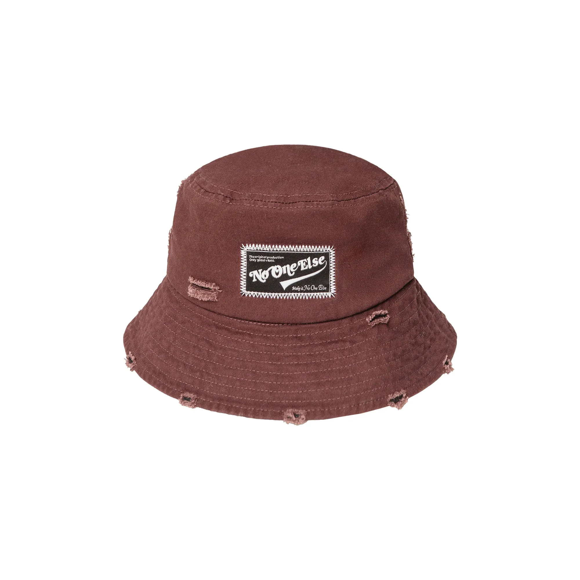 Distressed Cotton Bucket Hat