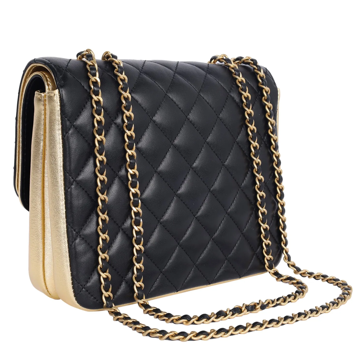 Double Flap Bag Quilted Lambskin Medium
