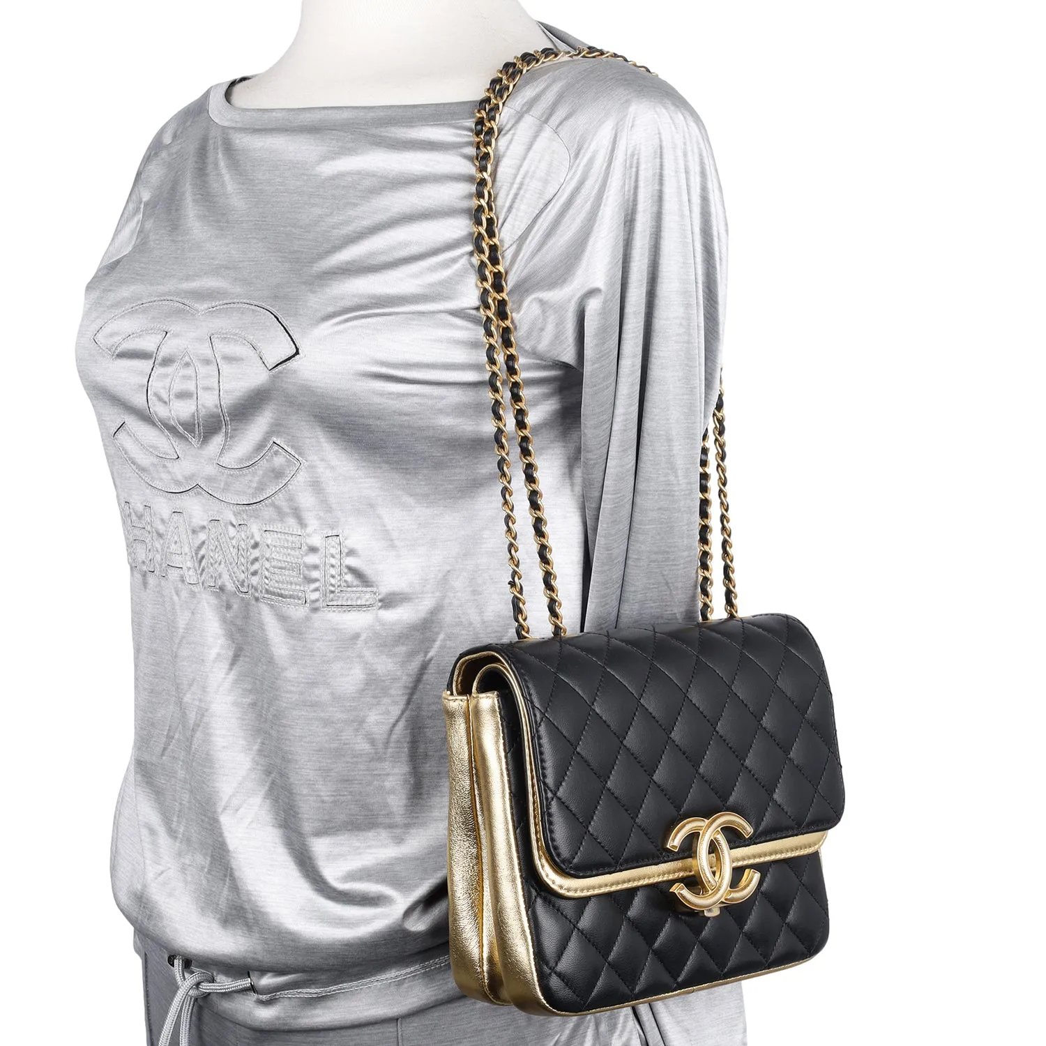 Double Flap Bag Quilted Lambskin Medium