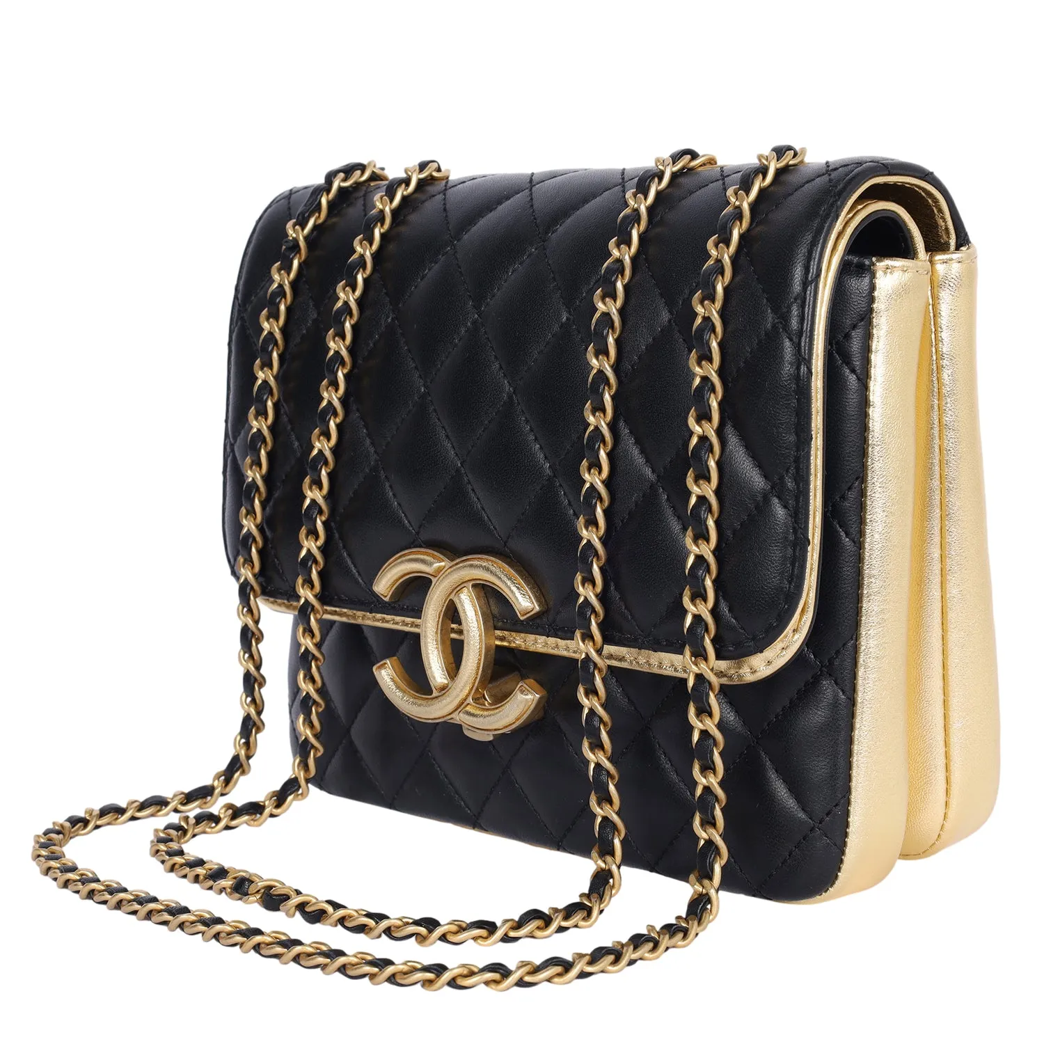 Double Flap Bag Quilted Lambskin Medium