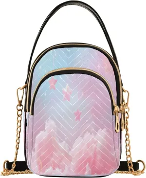 Dreamy Soft Cloud Crossbody Handbags for Women Casual Leather Shoulder Phone Purse