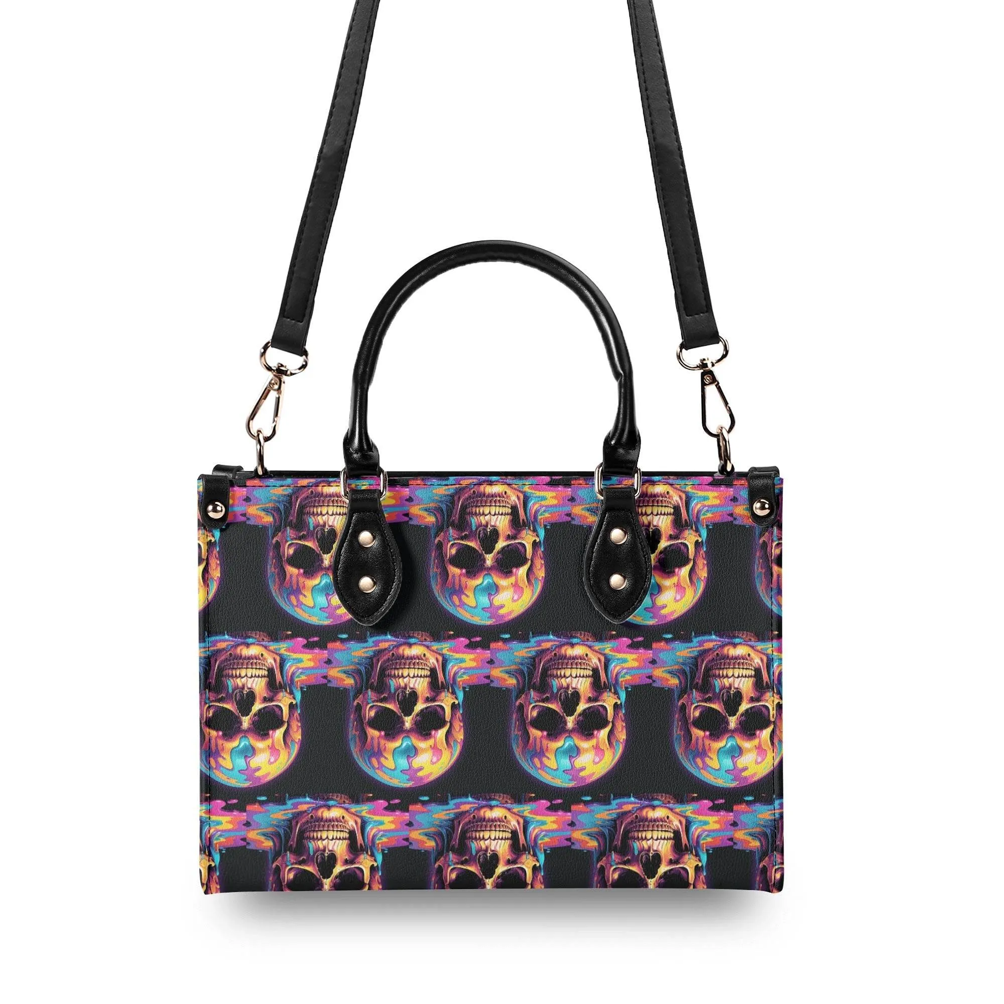 Dripping Skull Luxury Women Leather Handbag (3 sizes)