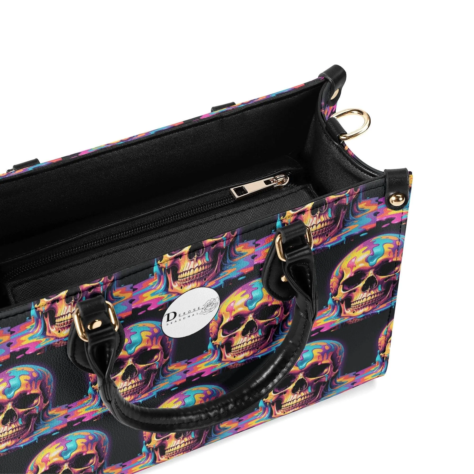 Dripping Skull Luxury Women Leather Handbag (3 sizes)