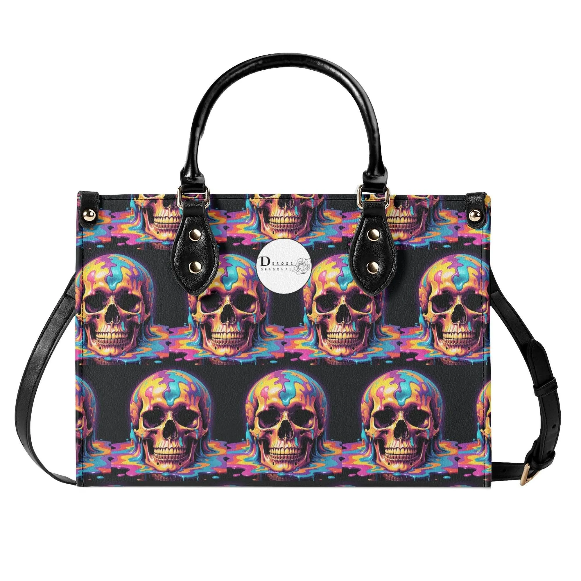 Dripping Skull Luxury Women Leather Handbag (3 sizes)