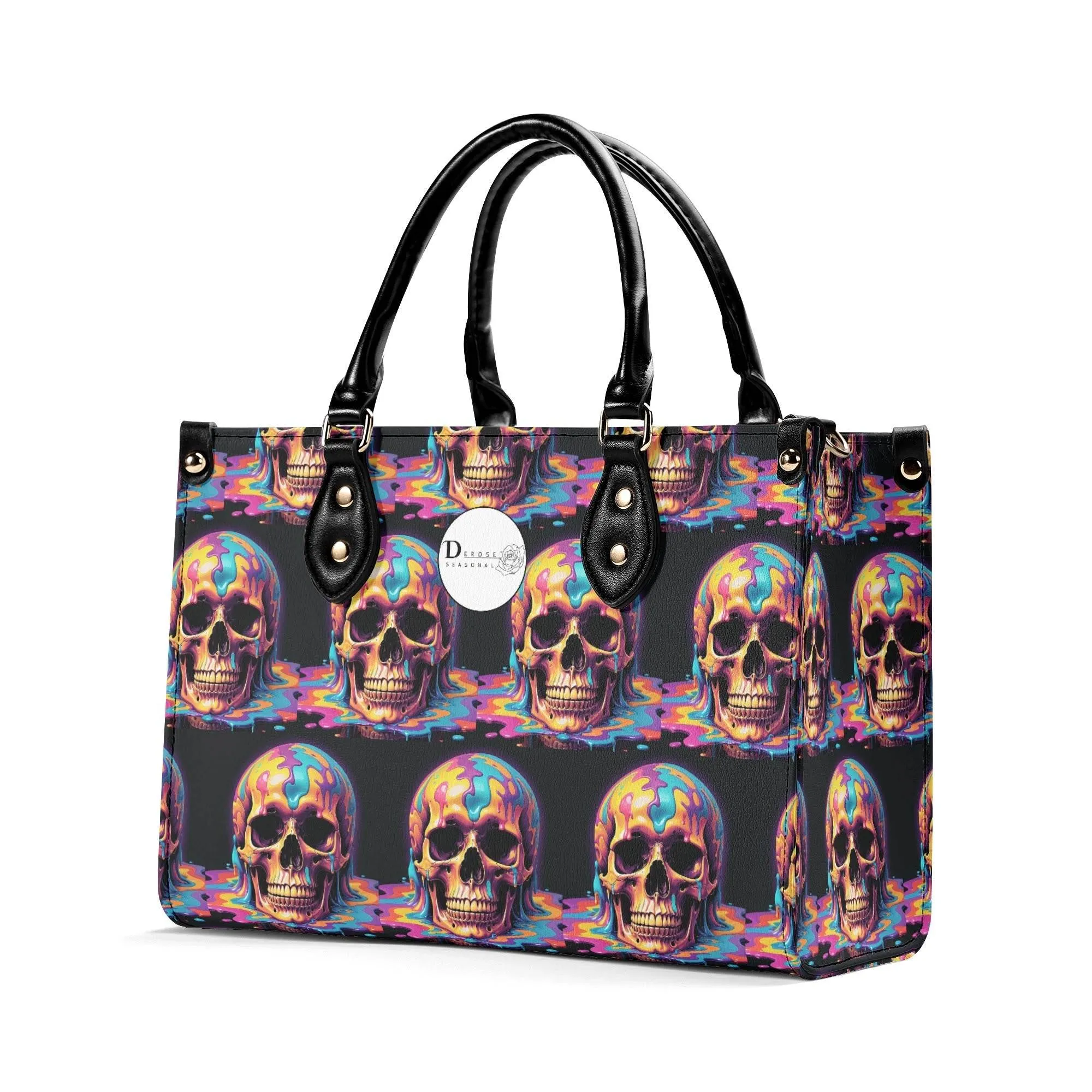 Dripping Skull Luxury Women Leather Handbag (3 sizes)