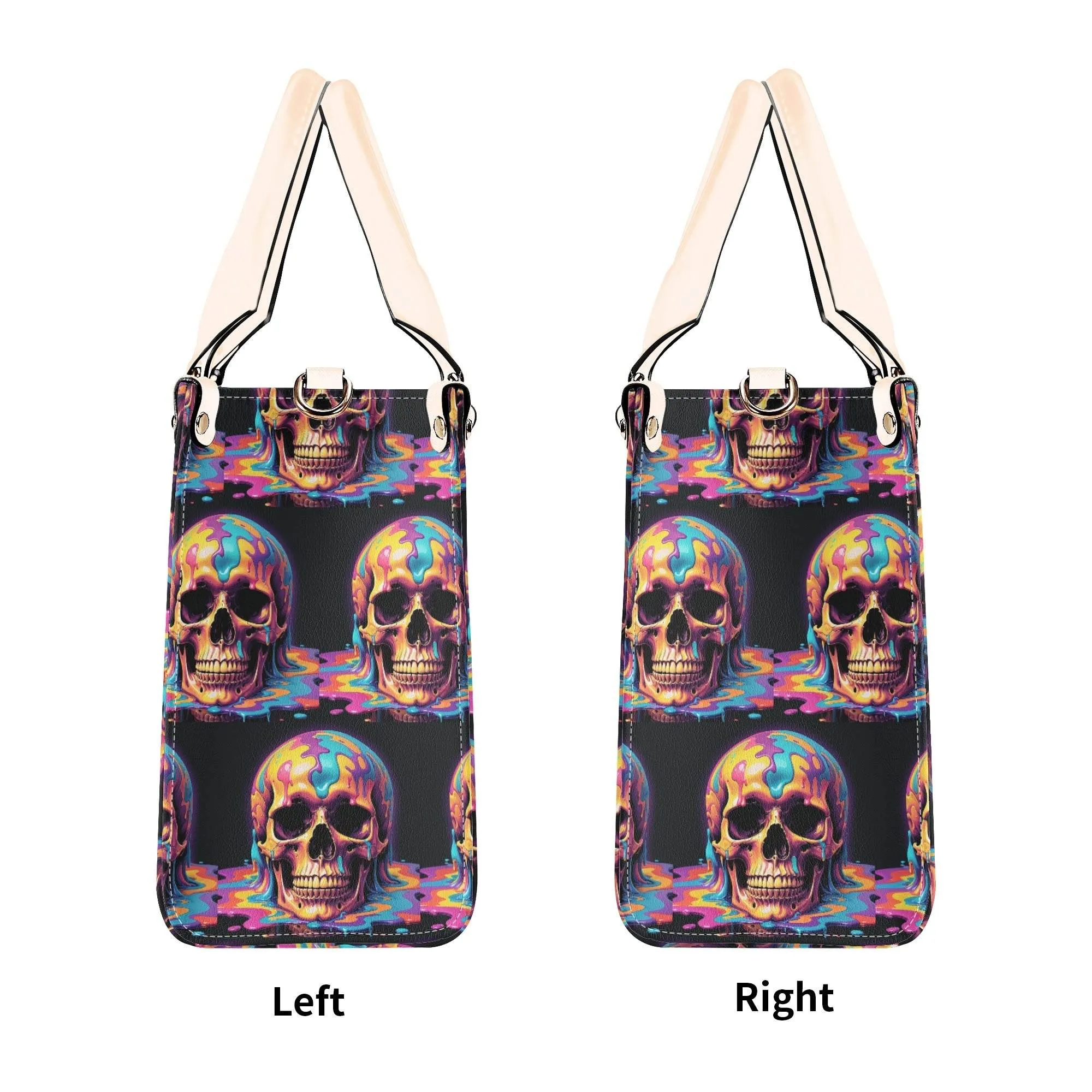 Dripping Skull Luxury Women Leather Handbag (3 sizes)