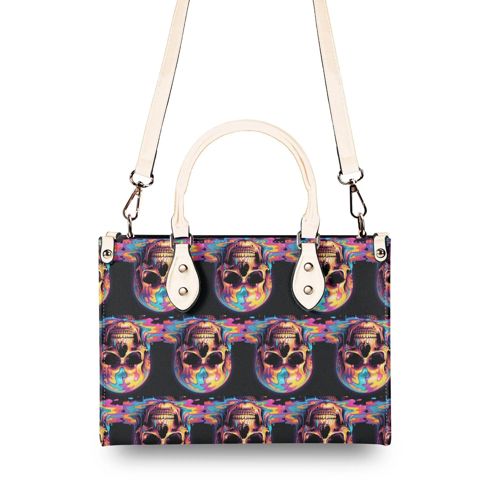 Dripping Skull Luxury Women Leather Handbag (3 sizes)