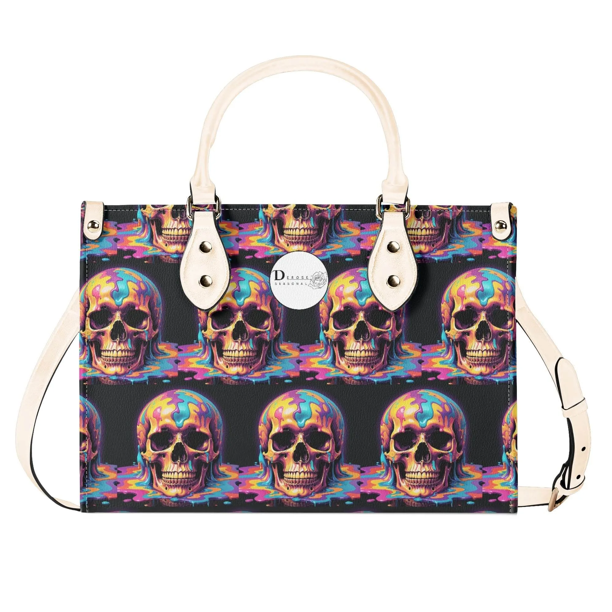Dripping Skull Luxury Women Leather Handbag (3 sizes)