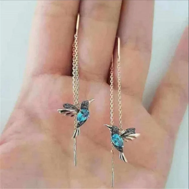 Drop Chain Earrings | Rhinestone Earrings | Pendant Studs | Korean Style Earring | Metal long Earring | Cable Chain Earring | Dangle Earring