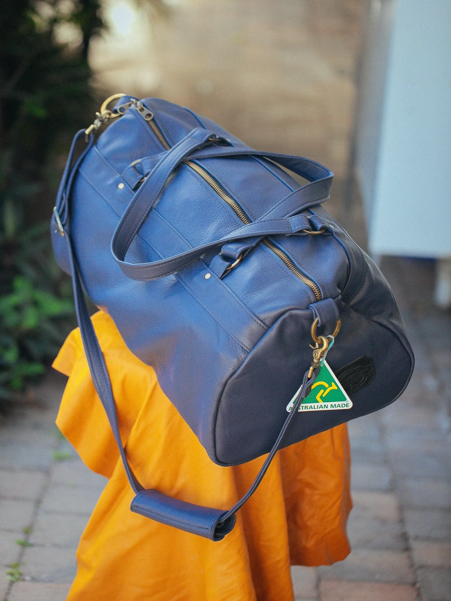 Duffel Carry All Bag - Cowhide - Navy