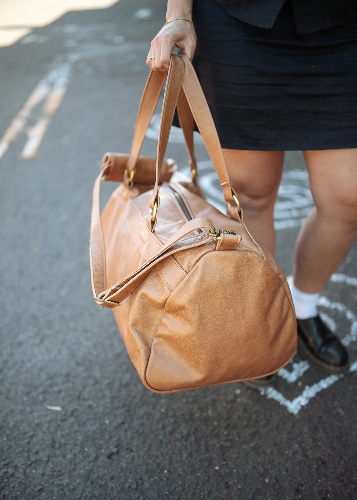 Duffel Carry All Bag - Cowhide - Tan