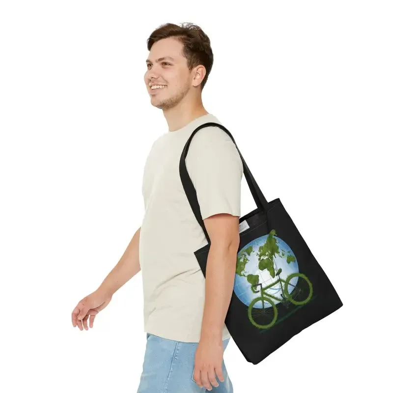 Eco Chic Green Aop Tote for World Environment Day
