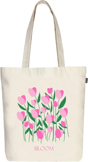Ecoright Tote Bag for Women with Zipper, Small Tote Bag, Canvas Bag, Reusable Cotton Bag for Beach, Grocery, School & Work