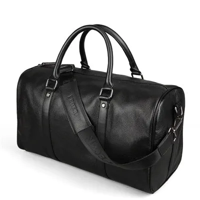 EDMOND SNR LARGE LEATHER WEEKEND TRAVEL BAG