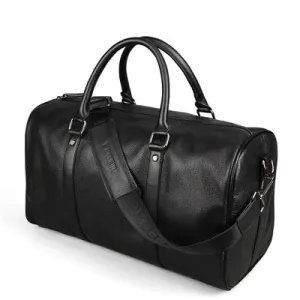 EDMOND SNR LARGE LEATHER WEEKEND TRAVEL BAG