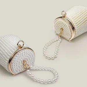 Elegant Mini Pearl Banquet Clutch Bag