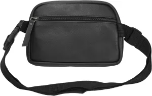 Elizo Fanny Waist Bag Black, Black, Sling Bag
