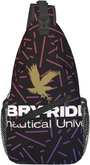 Embry_Riddle_Aeronautical_University Small Crossbody Backpack Sling Bag For Men Women Mini One Shoulder Chest Bags Gym Sport Travel Hiking Daypack