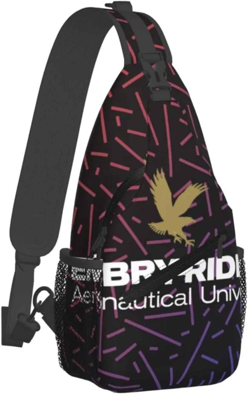 Embry_Riddle_Aeronautical_University Small Crossbody Backpack Sling Bag For Men Women Mini One Shoulder Chest Bags Gym Sport Travel Hiking Daypack