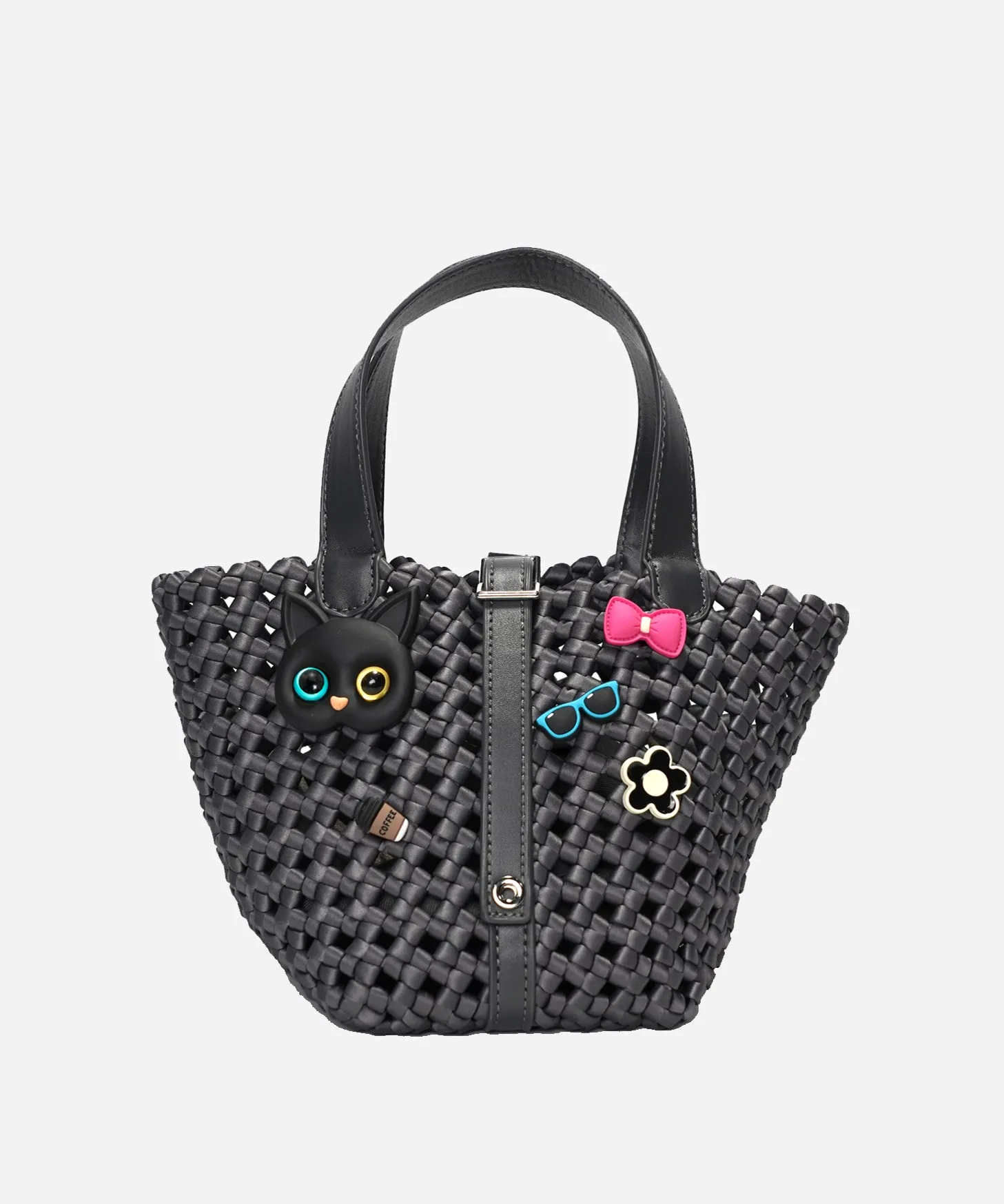 Emily 2 PCS Set Woven Handle Bag