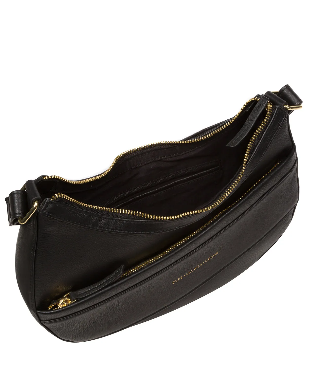 'Emma' Black Nappa Leather Grab Bag