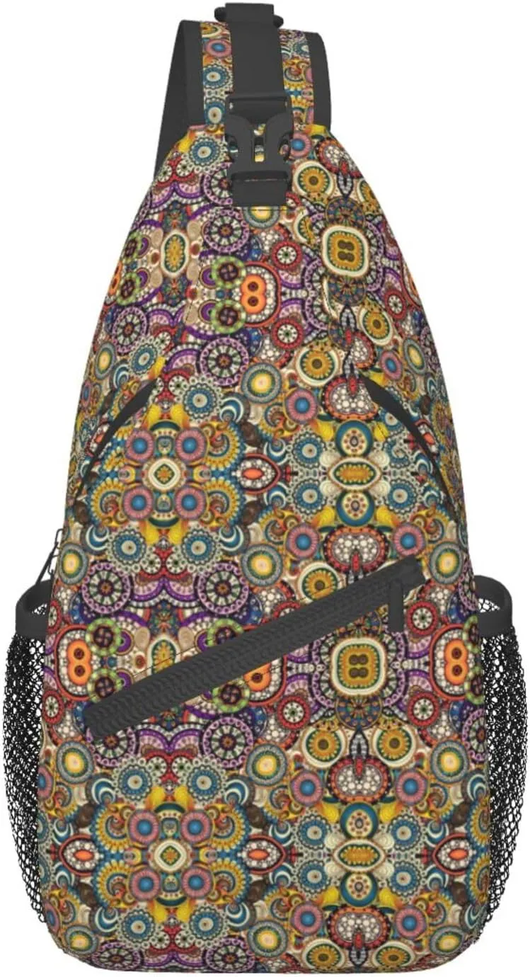 England Symbols Unisex Crossbody Backpack Travel Hiking Casual Chest Bags Lightweight Fashion