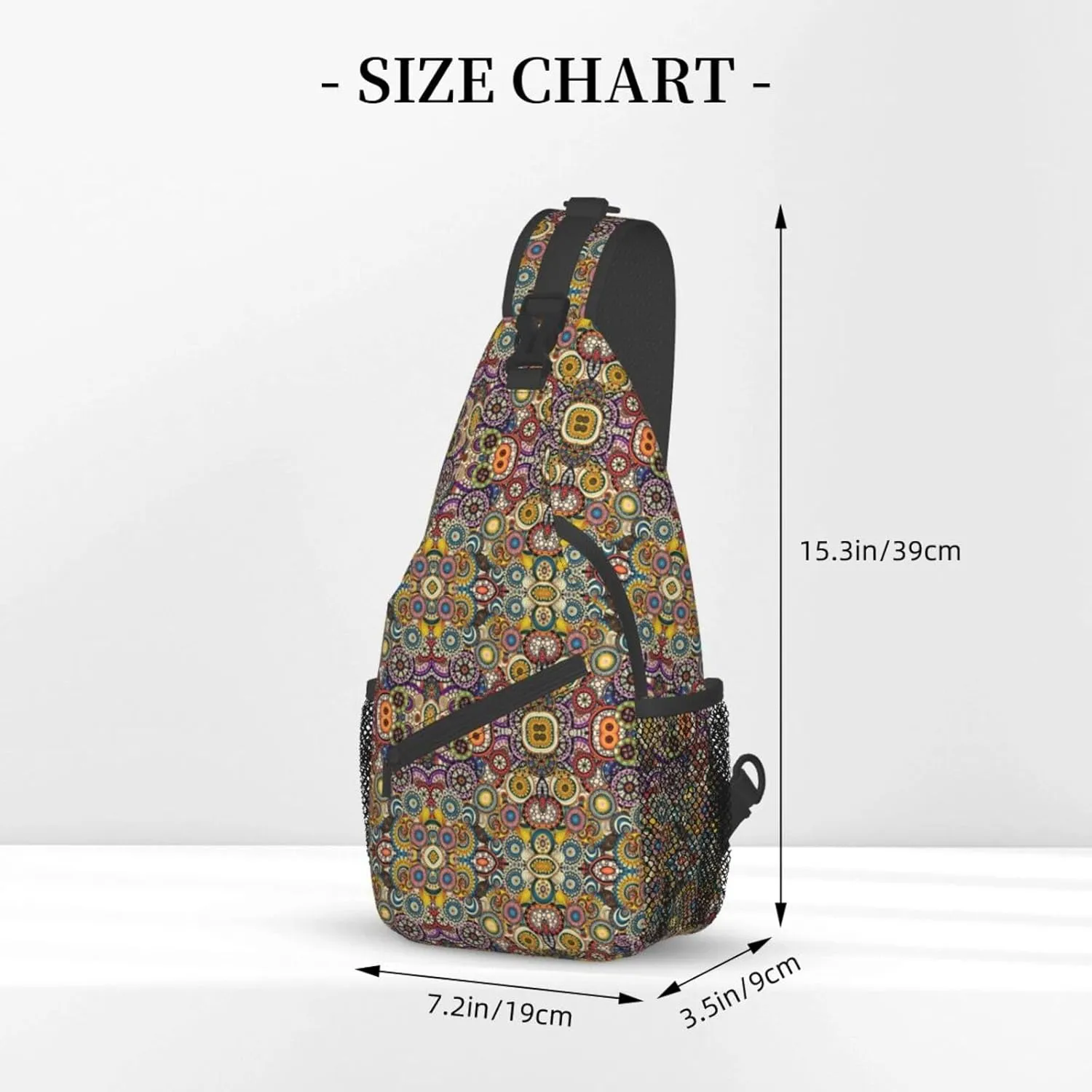 England Symbols Unisex Crossbody Backpack Travel Hiking Casual Chest Bags Lightweight Fashion