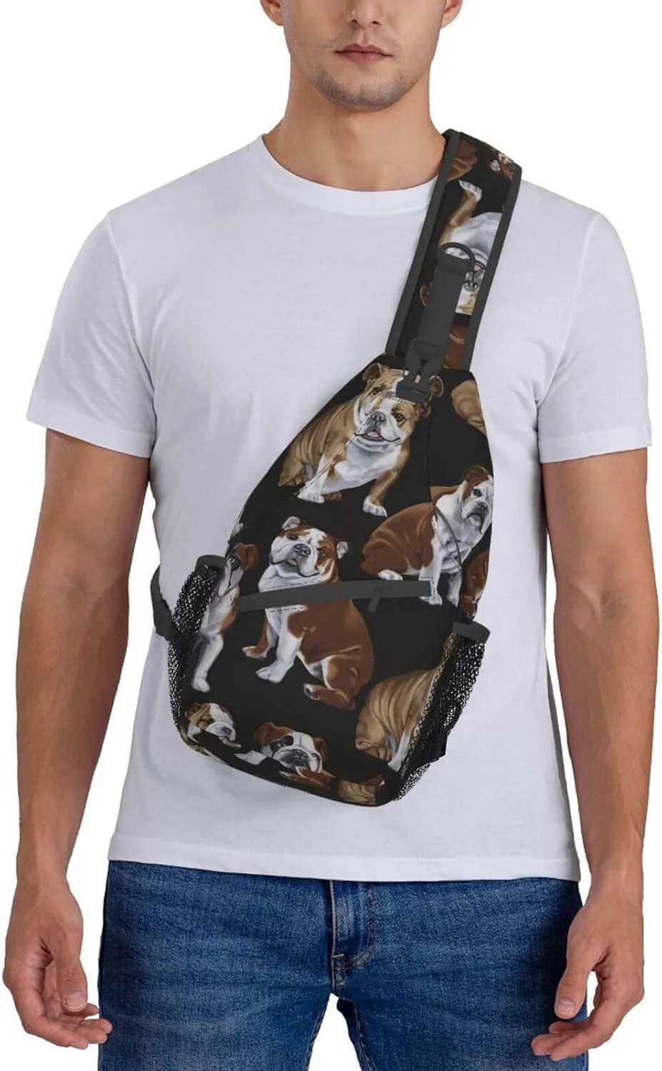 England Symbols Unisex Crossbody Backpack Travel Hiking Casual Chest Bags Lightweight Fashion