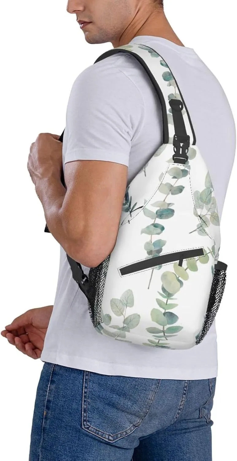 England Symbols Unisex Crossbody Backpack Travel Hiking Casual Chest Bags Lightweight Fashion