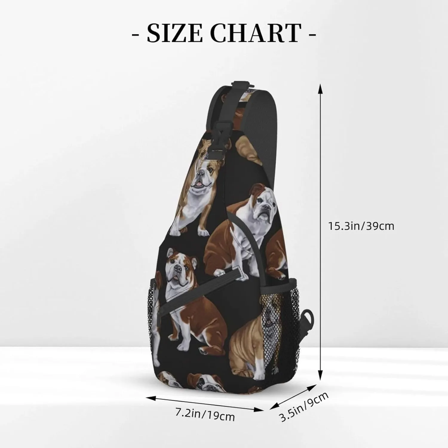England Symbols Unisex Crossbody Backpack Travel Hiking Casual Chest Bags Lightweight Fashion