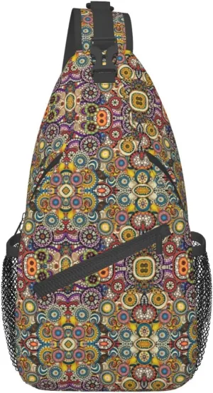 England Symbols Unisex Crossbody Backpack Travel Hiking Casual Chest Bags Lightweight Fashion