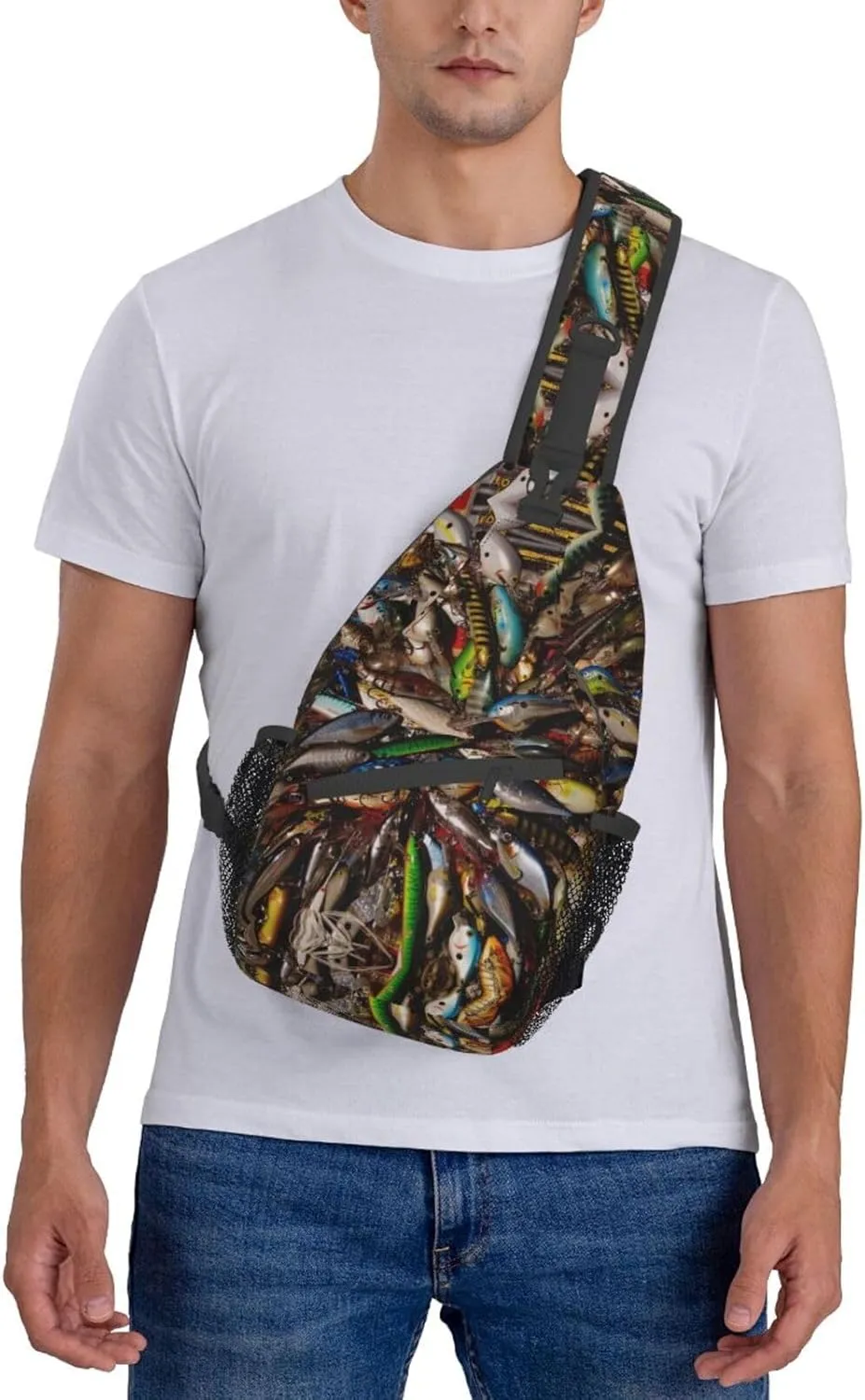 England Symbols Unisex Crossbody Backpack Travel Hiking Casual Chest Bags Lightweight Fashion