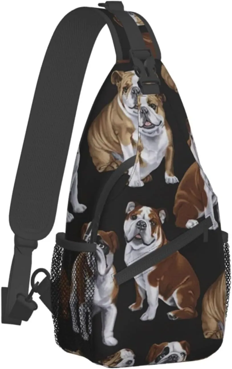 England Symbols Unisex Crossbody Backpack Travel Hiking Casual Chest Bags Lightweight Fashion