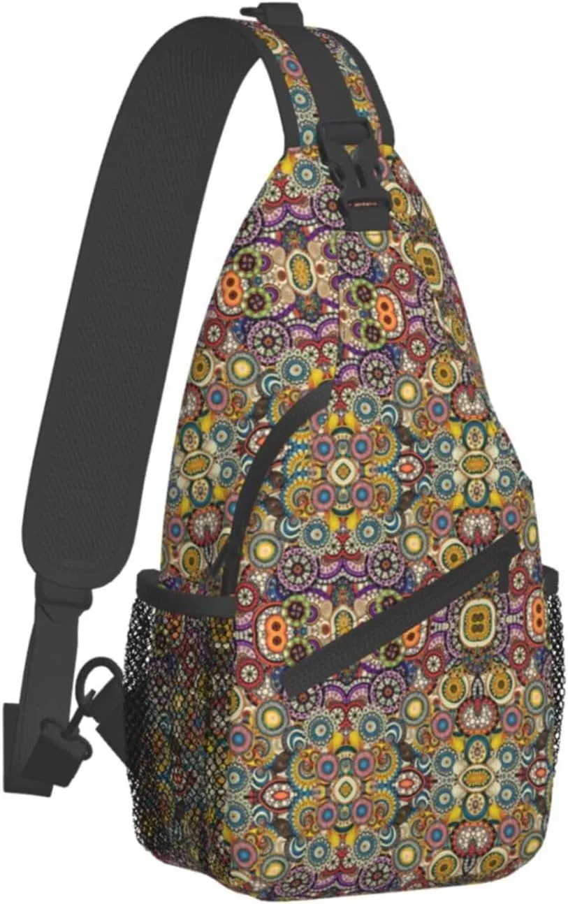England Symbols Unisex Crossbody Backpack Travel Hiking Casual Chest Bags Lightweight Fashion