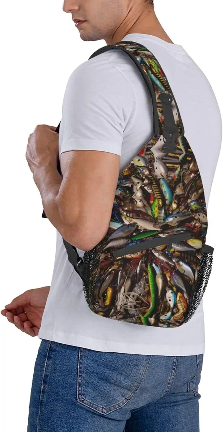 England Symbols Unisex Crossbody Backpack Travel Hiking Casual Chest Bags Lightweight Fashion
