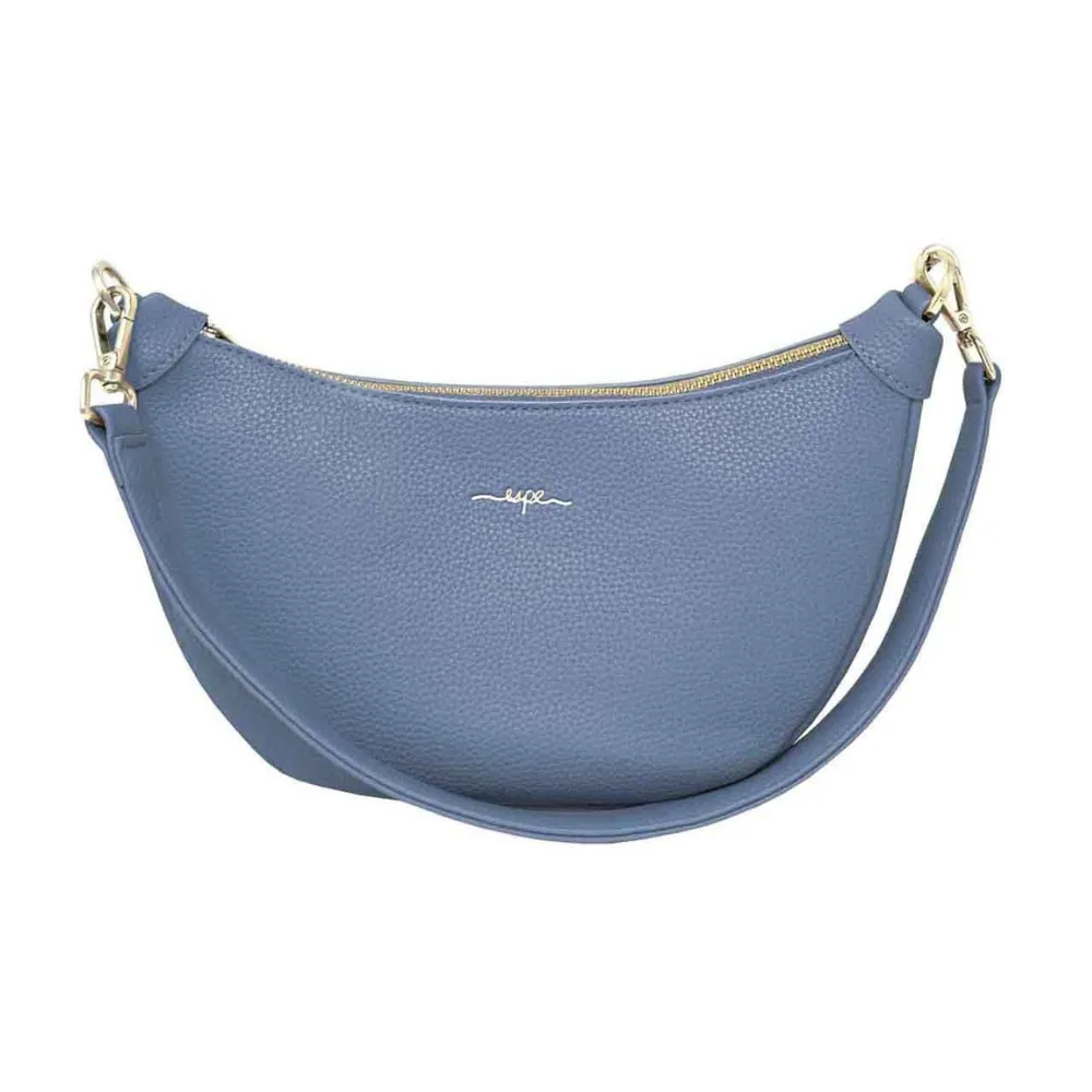 Espe Crescent Crossbody Blue Bag (Women's)