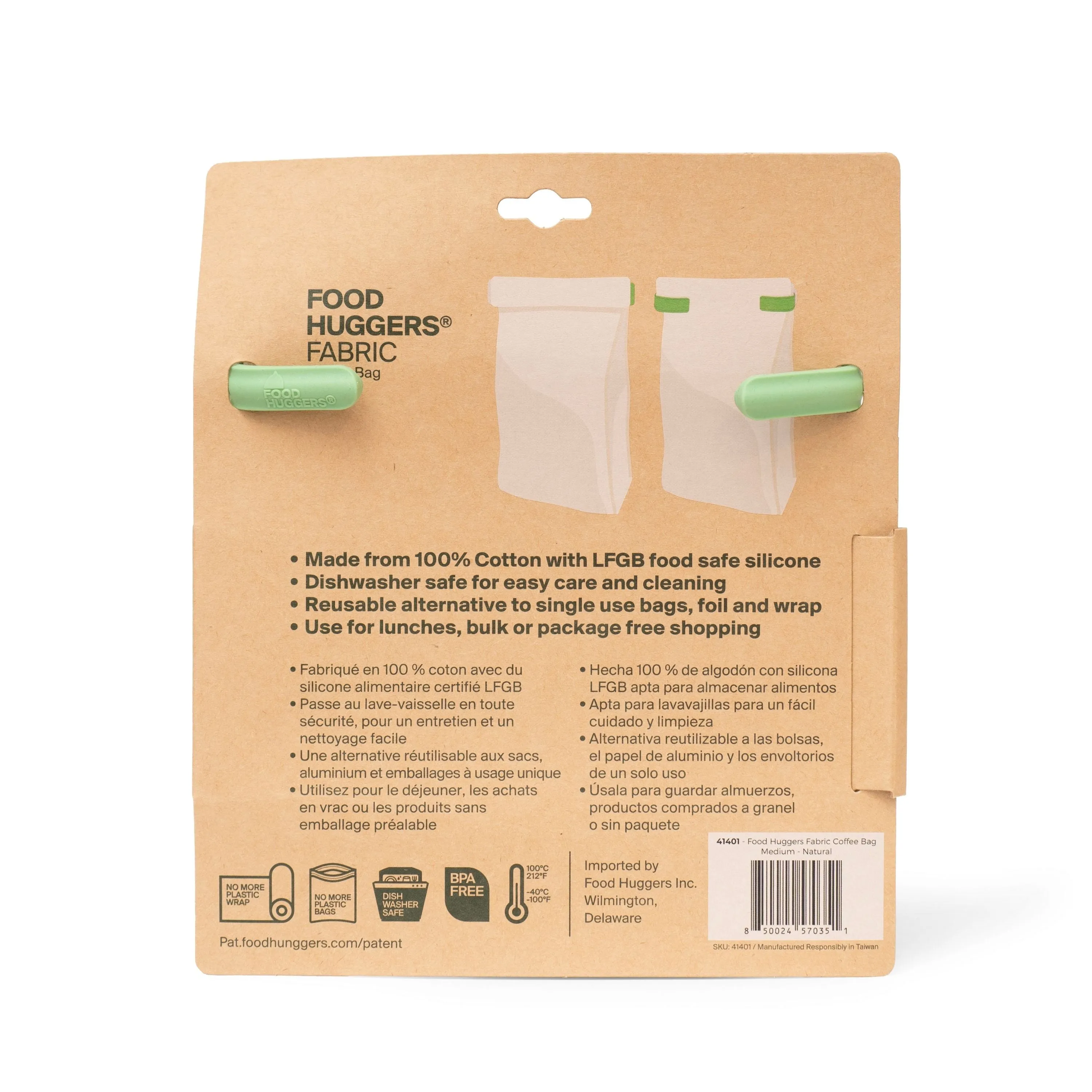 Fabric & Silicone Coffee Bag