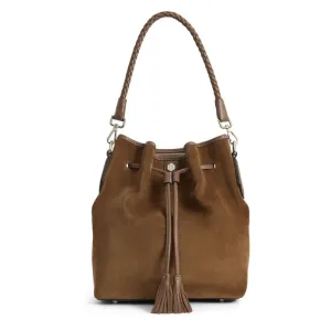 Fairfax & Favor Bibury Suede Ladies Bucket Bag - Tan