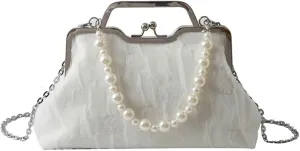 Fairy Chic Bag for Women Soft Nylon Crossbody Hobo Shoulder Bag Aesthetic Clutch Underarm Purse Handbag